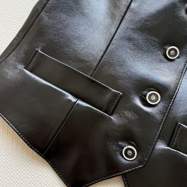 CHANEL LEATHER VEST STYLE 18