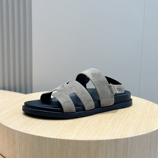 HM GENIUS SANDAL LIGHT GRAY SUEDE