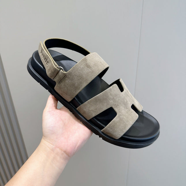 HM GENIUS SANDAL LIGHT GRAY SUEDE