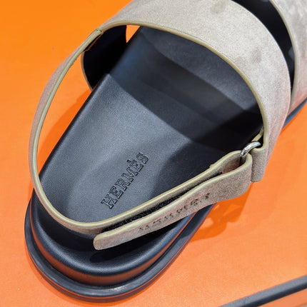 HM GENIUS SANDAL LIGHT GRAY SUEDE