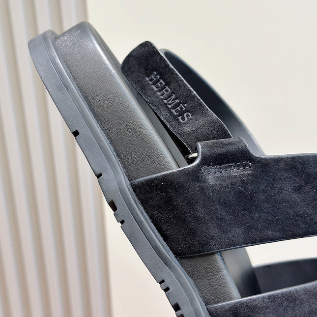 HM GENIUS SANDAL BLACK SUEDE
