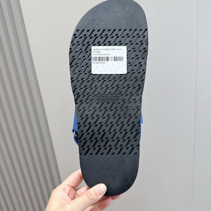 HM GENIUS SANDAL COBALT CALFSKIN
