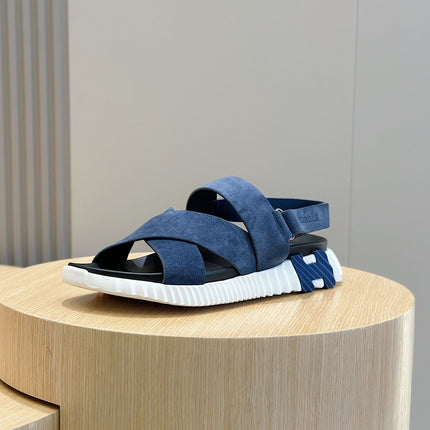 HM ELECTRIC SANDAL AEGEAN SUEDE AND CALFSKIN