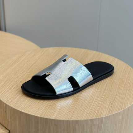 HM IZMIR SANDAL SILVER CALFSKIN