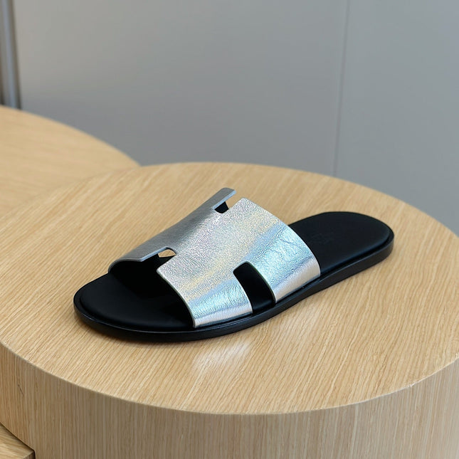 HM IZMIR SANDAL SILVER CALFSKIN
