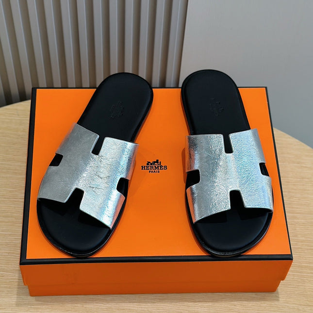 HM IZMIR SANDAL SILVER CALFSKIN