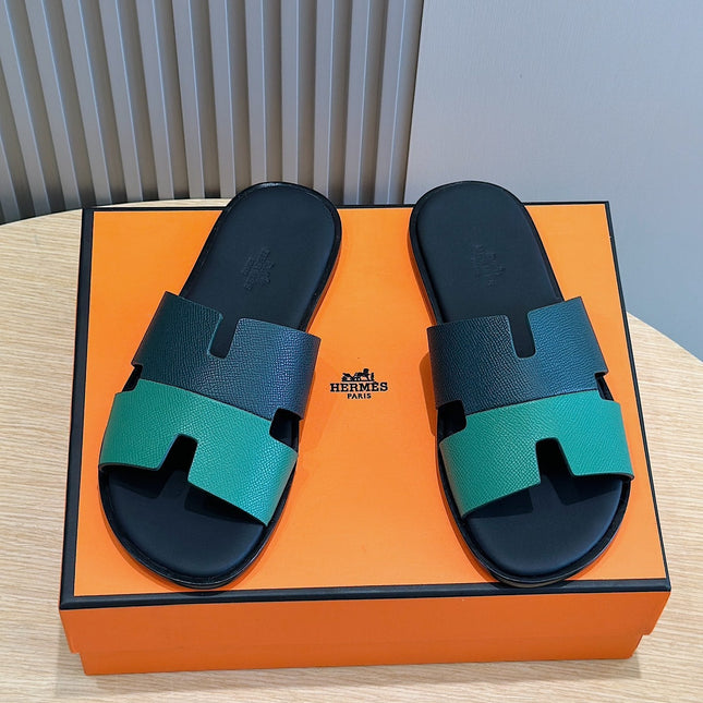 HM IZMIR SANDAL DENIM AND OCEAN CALFSKIN