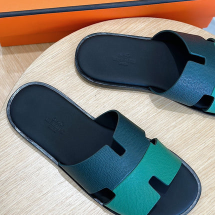HM IZMIR SANDAL DENIM AND OCEAN CALFSKIN