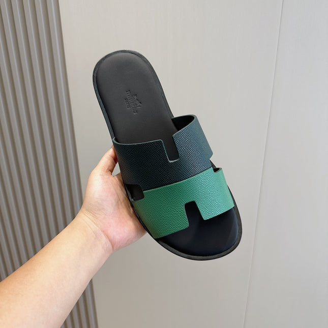HM IZMIR SANDAL DENIM AND OCEAN CALFSKIN