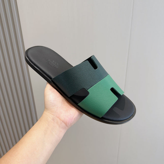 HM IZMIR SANDAL DENIM AND OCEAN CALFSKIN