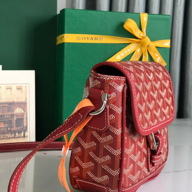 GRAND BLEU 16 IN CLASSIC RED GOYARDINE CANVAS AND LAMBSKIN