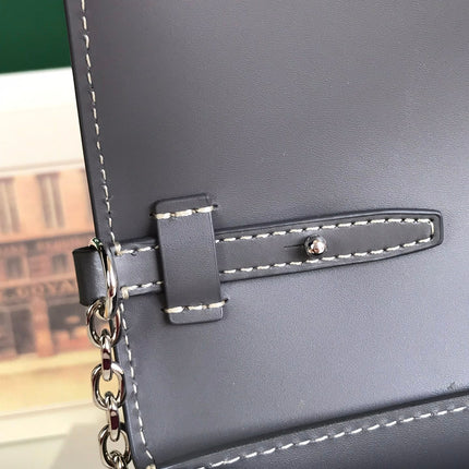DUCHESSE MARIE-CAROLINE BAG 25 IN GRAY GOYARDINE CANVAS AND SMOOTH CALFSKIN