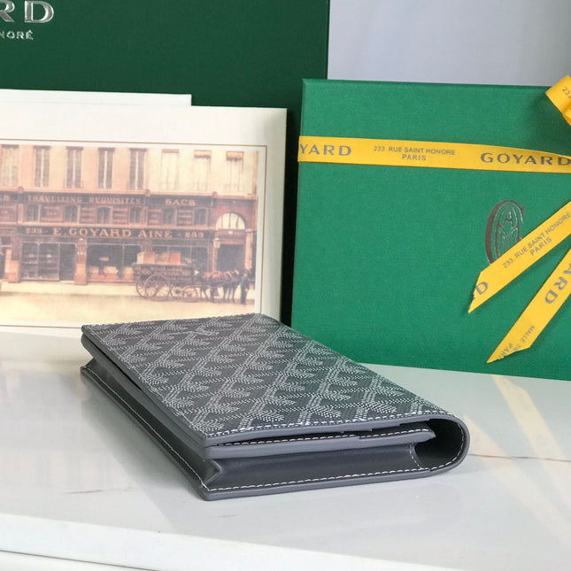 RICHELIEU WALLET 19 IN GRAY GOYARDINE CANVAS