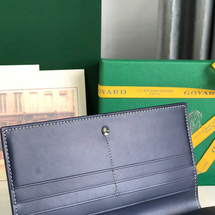 RICHELIEU WALLET 19 IN NAVY BLUE GOYARDINE CANVAS