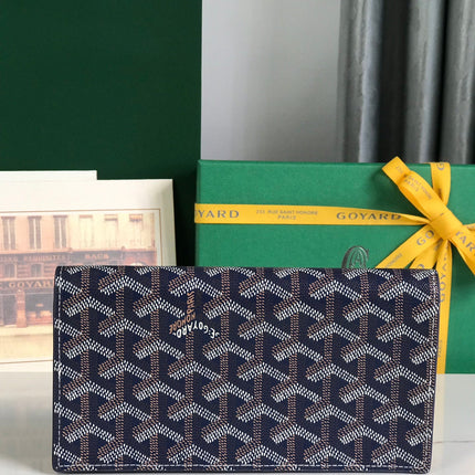 RICHELIEU WALLET 19 IN NAVY BLUE GOYARDINE CANVAS