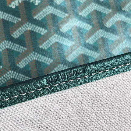 SAINT LOUIS PM 34 IN GREEN GOYARDINE CANVAS AND CALFSKIN