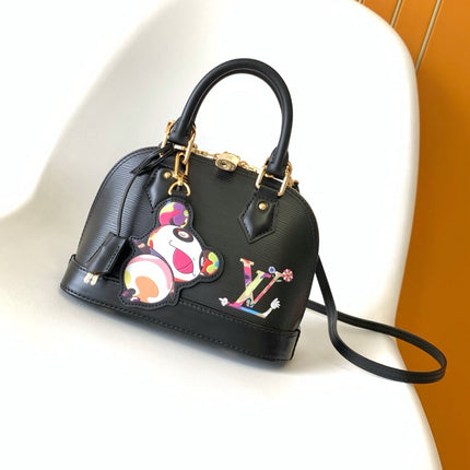 LV 25S ALMA BB BAG 23 IN BLACK EPI CALFSKIN GOLD HARDWARE