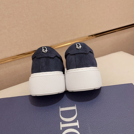 CD B23 SLIP ON NAVY SUEDE AND JACQUARD