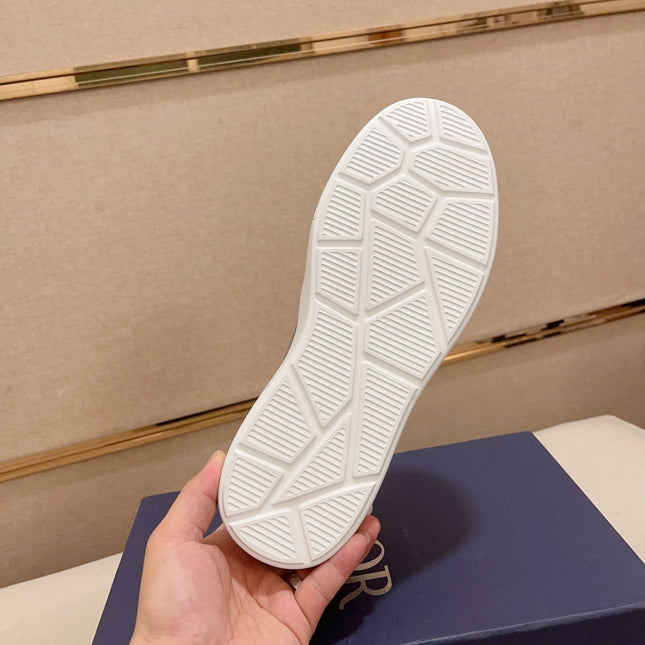 CD B23 SLIP ON GRAY CALFSKIN AND JACQUARD