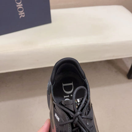 CD COMBAT BASIC SHOE BLACK POLISHED CALFSKIN