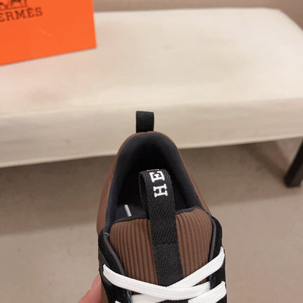 HM HUGO SNEAKER BROWN WEAVE AND SUEDE