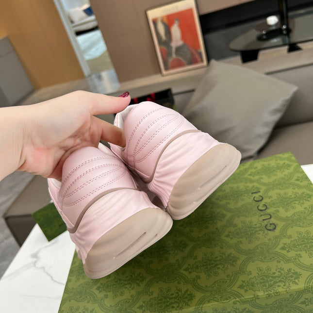 GG RIPPLE TRAINER LIGHT PASTEL PINK LAMBSKIN