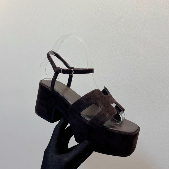 JAM 30 SANDAL IN CAROB BROWN SUEDE