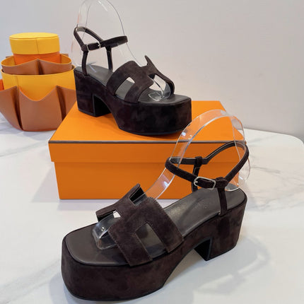 JAM 30 SANDAL IN CAROB BROWN SUEDE