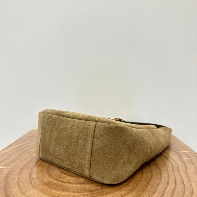 LE 5 À 7  SUPPLE SMALL 22 IN PEANUT BROWN SUEDE