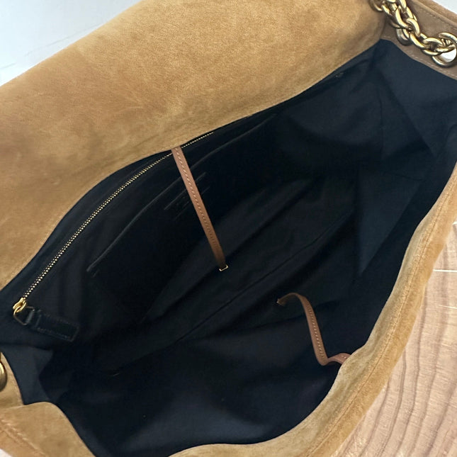 JAMIE 43 LARGE SUEDE CARAMEL BROWN