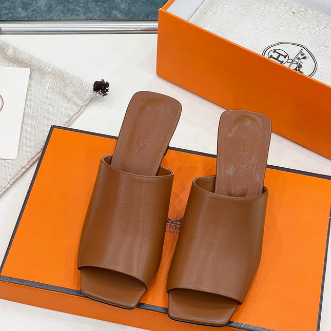 ICONIQUE 60 SANDAL IN BRONZE BROWN CALFSKIN