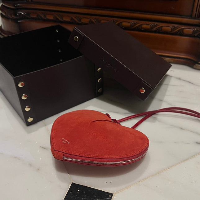 LE COEUR BAG 21 IN OLD BRICK SUEDE