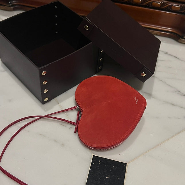 LE COEUR BAG 21 IN OLD BRICK SUEDE