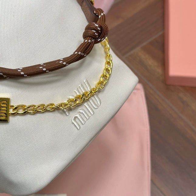 DRAWSTRING BUCKET BAG 21 IN WHITE CANVAS GOLD HARDWARE