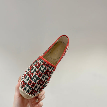 GG ESPADRILLE LOAFER CRIMSON AND OCEAN CANVAS