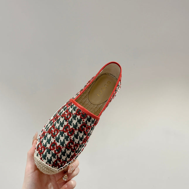GG ESPADRILLE LOAFER CRIMSON AND OCEAN CANVAS