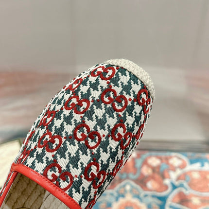 GG ESPADRILLE LOAFER CRIMSON AND OCEAN CANVAS