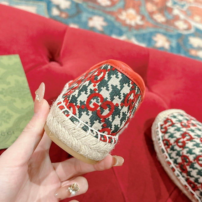 GG ESPADRILLE LOAFER CRIMSON AND OCEAN CANVAS