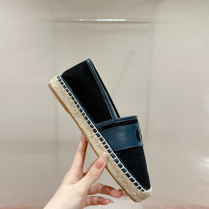 GG ESPADRILLES SLIP - ON BLACK CANVAS