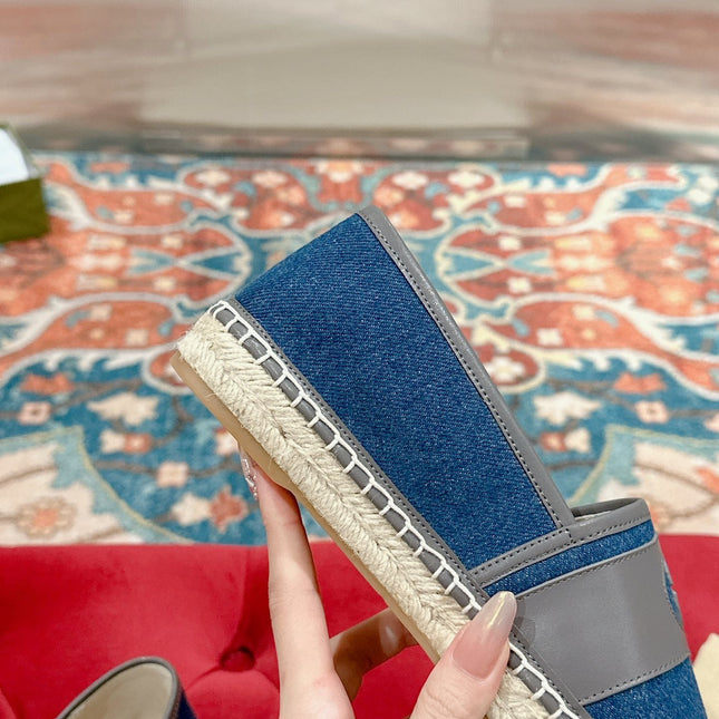 GG ESPADRILLES SLIP - ON AEGEAN CANVAS