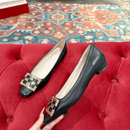 TROMPETTE BALLERINAS IN BLACK SHINY CALFSKIN