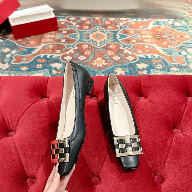 TROMPETTE BALLERINAS IN BLACK SHINY CALFSKIN