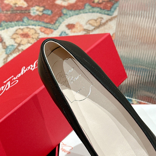 TROMPETTE BALLERINAS IN BLACK SHINY CALFSKIN