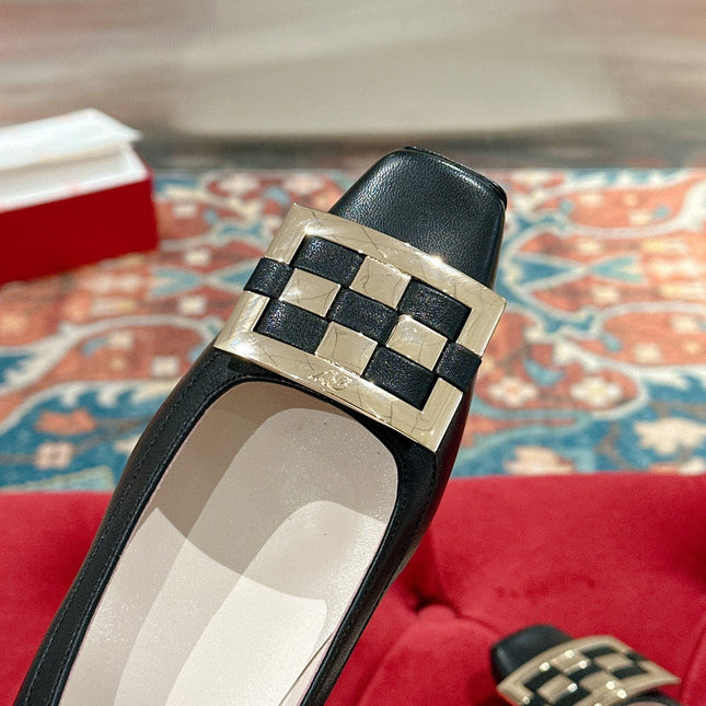 TROMPETTE BALLERINAS IN BLACK SHINY CALFSKIN