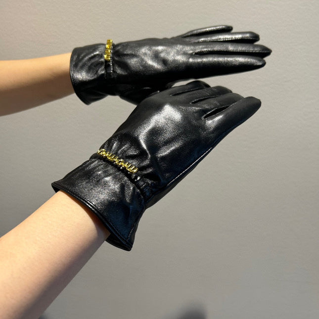 TOUCHSCREEN GLOVES IN BLACK LAMBSKIN 135642