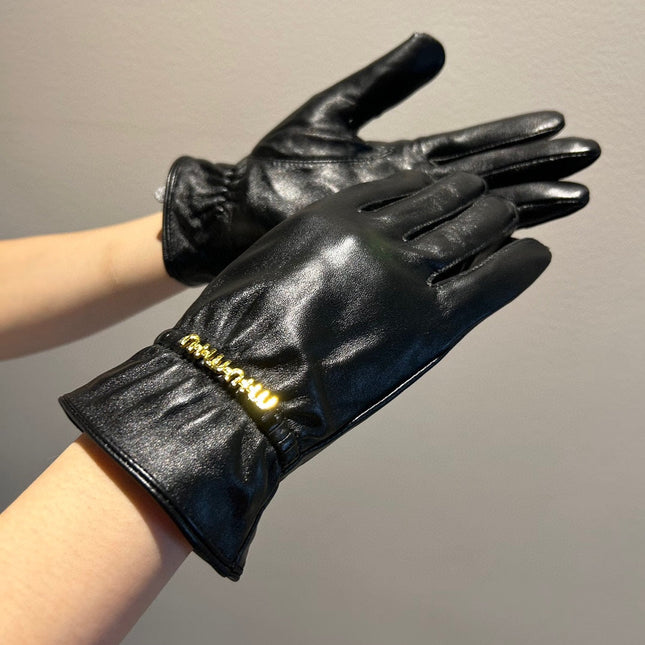 TOUCHSCREEN GLOVES IN BLACK LAMBSKIN 135642