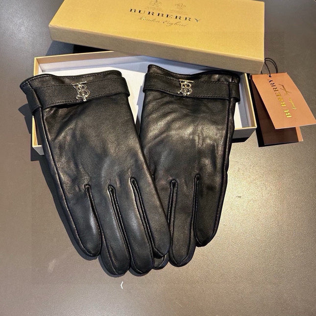 GLOVES IN BLACK LAMBSKIN WITH FLEECE LINING 440499