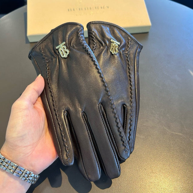 GLOVES IN UMBER BROWN LAMBSKIN 453593