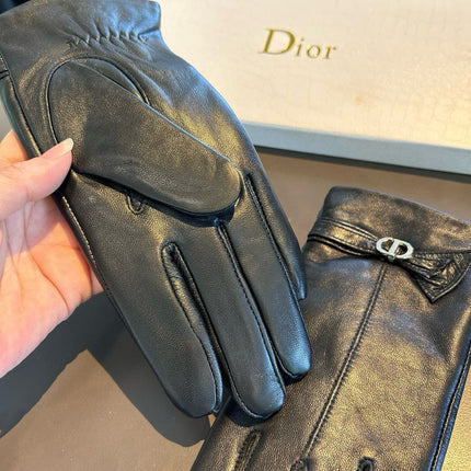 TOUCHSCREEN GLOVES IN BLACK LAMBSKIN 458584