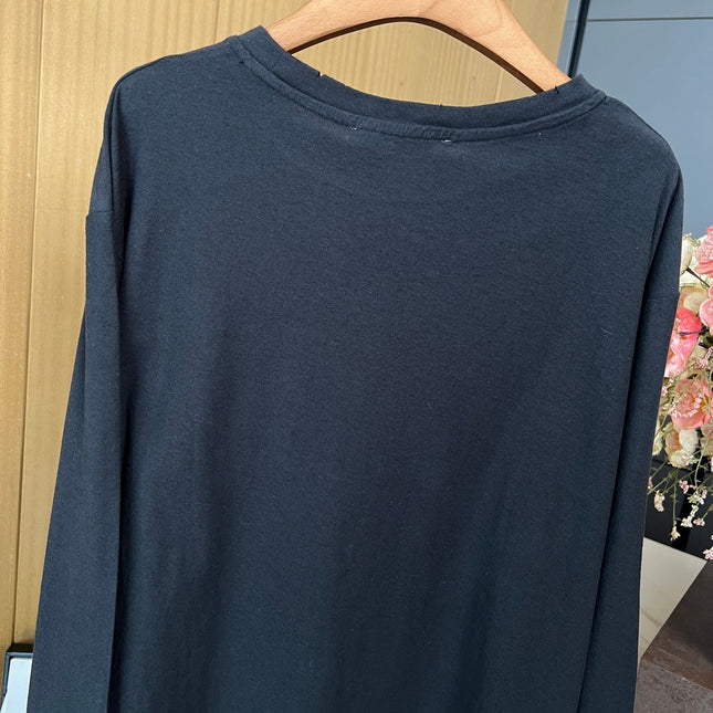 DIOR 25S LONG-SLEEVE CREW NECK T-SHIRT STYLE 198